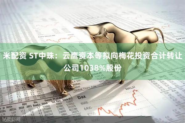 米配资 ST中珠：云鹰资本等拟向梅花投资合计转让公司1038%股份